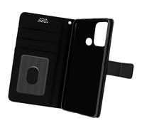 Custodia Moto G60s Granulata Portafoglio Supporto Nera