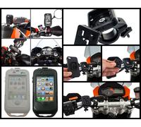 Custodia moto impermeabile iphone 4 + pellicola antigraffio + Sgancio Rapido