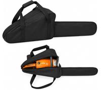 Custodia Motosega per STIHL MS 212 C-BE 2023-2027 | Tessuto Oxford 600D con cerniera integrale; vani separati per motore e barra; manico imbottito per officina ed esterno