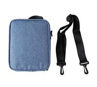 Custodia multiuso per pianoforte a pollice e dito in tessuto Oxford con tracolla per allenamento, viaggio, blu