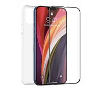 Custodia Muvit for Change per Apple iPhone 14 Plus + protezione piatta in vetro temperato cornice nera