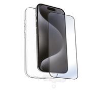 Custodia Muvit For Change per Apple iPhone 16 Pro + protezione schermo in vetro temperato cornice nera