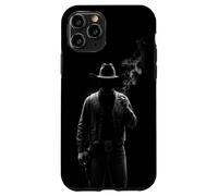 Custodia Mystery Cowboy Silhouette per Western Noir Art Custodia per iPhone 11 Pro