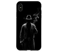 Custodia Mystery Cowboy Silhouette per Western Noir Art Custodia per iPhone XS Max