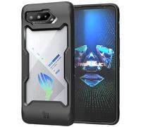 Custodia Nakedcellphone Showcase Series compatibile con ASUS ROG Phone 5 / ROG 5 Pro / ROG 5 Ultimate, in gomma TPU resistente, nera opaca, con p