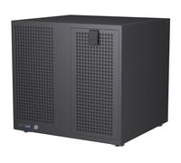 Custodia NAS a 8 alloggiamenti, supporto scheda madre MATX ITX e ATX PSU, SATA e SAS HDD, 8 x 3,5 hot-swap + 2 x 2,5 SSD, dual-camera NAS PC case supporto 4 ventole, nero