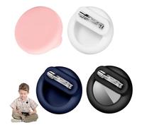 Custodia Nascosta per Airtag set da 4 Custodia Protettiva Invisibile in Silicone Resistente per Localizzatore GPS, Portachiavi, Anziani, Animali Domestici (Nero/Bianco/Rosa/Viola)