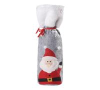 Custodia natalizia per bottiglie di vino | decorazione per bottiglie di vino in tessuto - elegante e squisita decorazione per feste di Natale, feste di famiglia, feste di compleanno, L'anziano, vedi