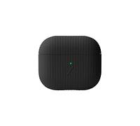 Custodia Native Union Curve per AirPods (Gen 3) - Elegante custodia in silicone testurizzata - Compatibile con la ricarica wireless Qi - Per AirPods 3 (Slate)