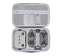 Custodia NEO 2, custodia da trasporto per DJI NEO 2 Fly More Combo Accessori, borsa a tracolla portatile impermeabile in PU per telecomando DJI RC-N3, 4 batterie e hub di ricarica, grigio, Semplice