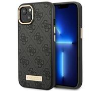 Guess Custodia rigida GUHMP14MU4GPRK 4G Logo per iPhone 14 Plus 6,7" MagSafe Nero