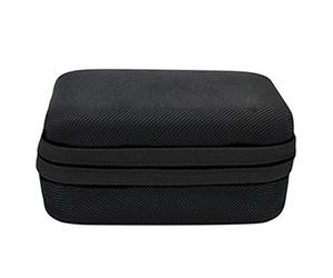 Custodia nera da viaggio per oli essenziali con cerniera, profumo per aromaterapia a 12 scomparti e scatola organizer per smalti