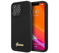 Custodia Guess Silicone Script per iPhone 13 Pro Max, nera - Nouvo