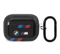 Custodia nera per AirPods Pro 2 con strisce tricolori BMW