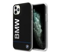 Custodia nera per iPhone 11 Pro con logo BMW Signature stampato.