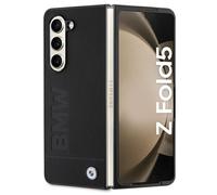 Custodia nera per Samsung Galaxy Z Fold5 con logo BMW Signature.