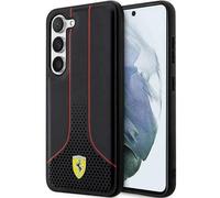 Custodia Case Samsung Galaxy S23 Plus Logo Ferrari In Pelle Sintetica Nera