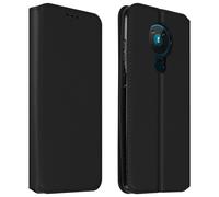 Custodia Nokia 5.3 Portacarte Funzione Supporto Similpelle Liscia nero