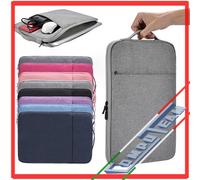 Custodia Notebook 15.6" Grigia Waterproof con Tasca Zip e Maniglia Laterale