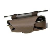 Custodia Occhiali da Auto Per Alette Parasole Universali Auto Portaocchiali Da Sole Portabiglietti Portacarte, Accessori Per Occhiali Custodias Universale car(Brown)