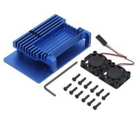 Custodia ODS-15888: per computer Raspberry Pi 4 B alluminio blu X: 100 mm