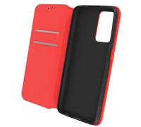 Custodia Oppo A16, A16s e A54s Portafoglio Funzione Supporto Video Rossa