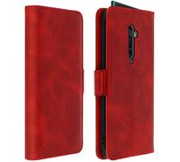 Custodia Oppo Reno 2 Sportellino Portacarte Funzione Supporto Video Rosso