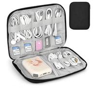 Custodia organizer da viaggio per elettronica, custodia per cavo tecnico, per caricatori, auricolari USB, schede SD, telefono, power bank, accessori portatili, custodia per il trasporto, accessori