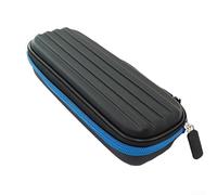 Custodia organizer in EVA con base e cinturino da polso per un trasporto sicuro della punta in acciaio e punta morbida e punta in plastica, custodia compatta per freccette con divisori tasche in rete
