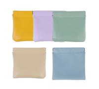 Custodia organizer in pelle personalizzata con chiusura a scatto in colori solidi, custodia portatile for trucco da viaggio con chiusura automatica in pelle impermeabile senza cerniera for gioielli fo