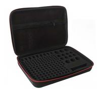 Custodia organizer per batterie con tester, borsa blindata ignifuga e antideflagrante per batterie,