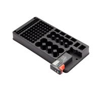 Custodia organizer per batterie con tester rimovibile per batterie contiene 116 batterie per vari tipi di stoccaggio