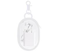 Custodia organizer per cavi, custodia per auricolari e cavi dati, custodia trasparente per cuffie portatile con doppia cerniera per cavo USB, auricolari, bianco, Refer to description, Unisex
