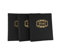 Custodia organizer per monete a 3 fori in pelle PU per riporre monete da collezione e cimeli (3 pezzi)