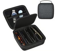 Custodia organizer per occhiali da viaggio compatibile con occhiali da moda polarizzati Quay, scatola rigida in EVA per conservazione occhiali, supporto portatile, borsa per uso quotidiano, solo custo