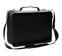 Custodia organizer per pennarelli, organizer per pennarelli, organizer portatile, per hobby, artigianato, materiale scolastico, contenitore per penne gel, pennelli da trucco, Nero, Vedi descrizione