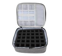 Custodia Organizer per Smalti per Unghie, Borsa Portaoggetti per Kit Unghie Gel di Grande capacità, Doppio Strato, Contiene 30 Bottiglie, con Divisore Regolabile, Multiscomparto