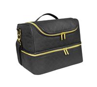 Custodia organizer per smalto per unghie, per rossetti, smalti, cosmetici, colore nero, Nero , 25cmx32cmx34cm