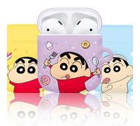 Custodia originale Crayon Shin-Chan Big Hard AirPods 1a 2a generazione made i...