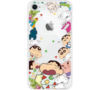 Custodia originale in gelatina trasparente modello Shin-Chan Crayon iPhone X ...