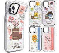 Custodia originale Kakao Friends Travel Clear Line per iPhone X XS iPhone 7/8...