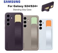 Custodia Originale Samsung con Supporto per Samsung Galaxy S24 S24+ S24 Plus, Cover Protettiva in Silicone Antiurto con Impugnatura