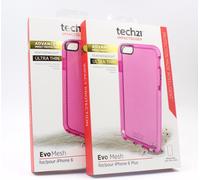Custodia Originale Tech21 Evo Mesh Sottile Leggera Per iPhone 6/6s 4.7" - Rosa