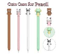 Custodia orsetto carino compatibile con Apple Pencil Pro e 2nd Generation e Apple Pencil (USB-C), custodia protettiva in silicone con IPencil 1st Generation rosa,Viola,marrone,Bianco,Panda gigante bia
