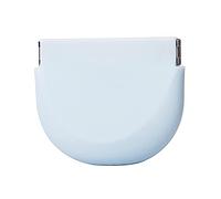Custodia ortodontica portatile in morbido silicone con foro di sfiato a chiusura automatica paradenti ortodontico per parentesi graffe da viaggio custodie, Azzurro, 90*75*25MM