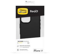 Custodia Otterbox React nera ultrasottile MagSafe per protezione anti-caduta