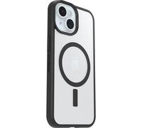 OtterBox Cover per iPhone 16e/15/14/13 React Series MagSafe, Resistente a Shock e Cadute Fino, Cover Ultrasottile, Testata a Norme Mil-Std 810G, Trasparente/Nero