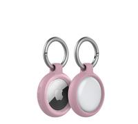 Custodia OtterBox Sleek per AirTag, antishock e cadute, protezione Ultra sottile e Rugged per Apple AirTags con moschettone, Rosa Chiaro