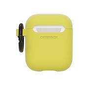 Custodia OtterBox Soft Touch per AirPods (1ª gen 2016 / 2ª gen 2019), soffice al tatto, antishock, graffi e cadute, ultra sottile con moschettone, Giallo