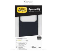 OtterBox Symmetry Series Cactus Leather MagSafe cover per iPhone 17 Pro, custodia protettiva sottile antiurto, a prova di caduta, testata 3x vs norme MIL-STD 810G, Blu